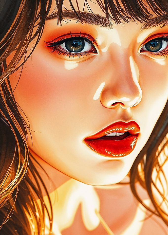 Beautiful Asian Woman Face 04
