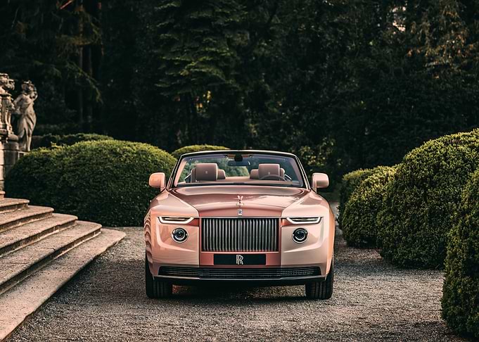 Pink Rolls Royce Dawn