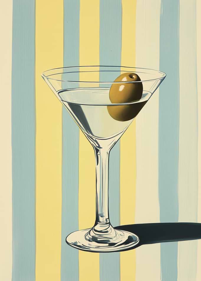 Martini with Olive