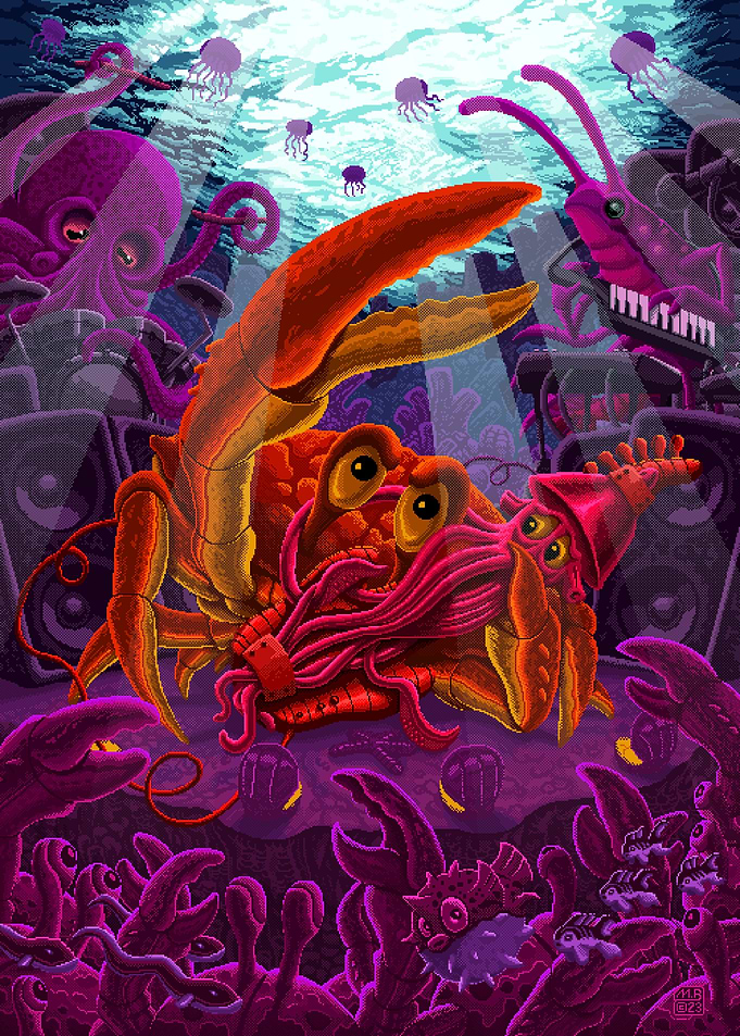 Pixel Art - Crab Rock