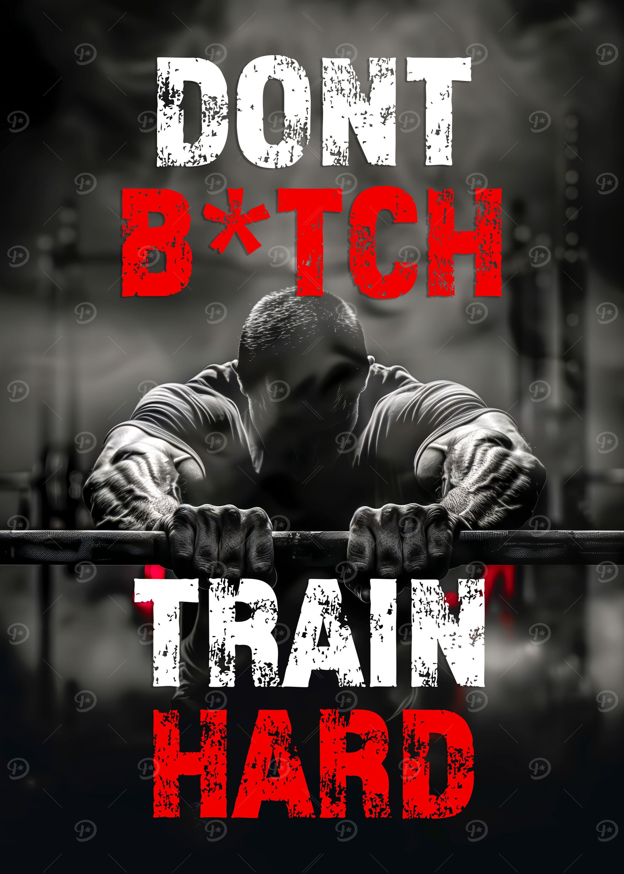 Train Hard Motivation Poster