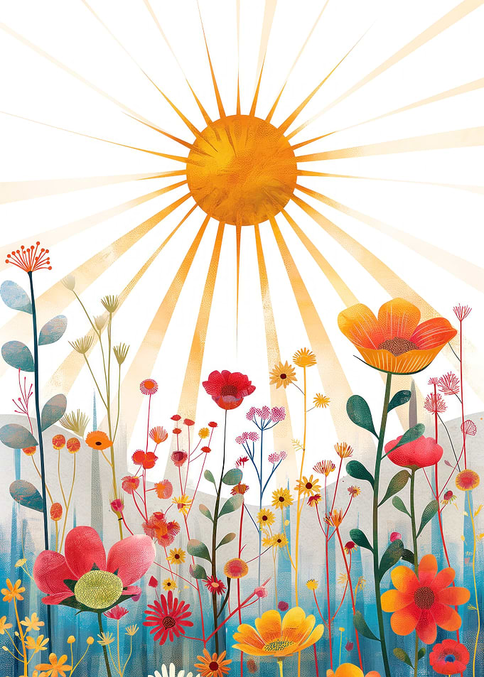 Sunny Meadow Flowers