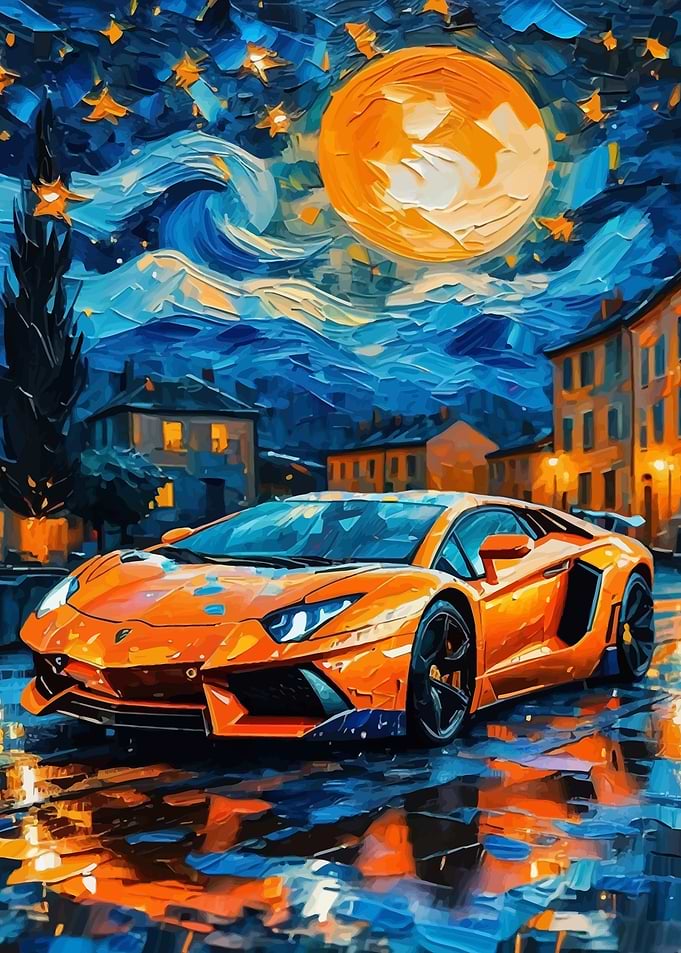 Starry Night Lamborghini