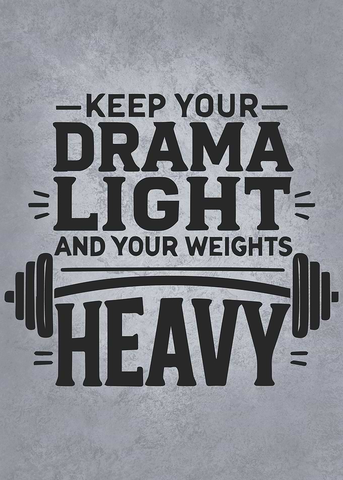 Keep Drama Light, Weights Heavy, Workout