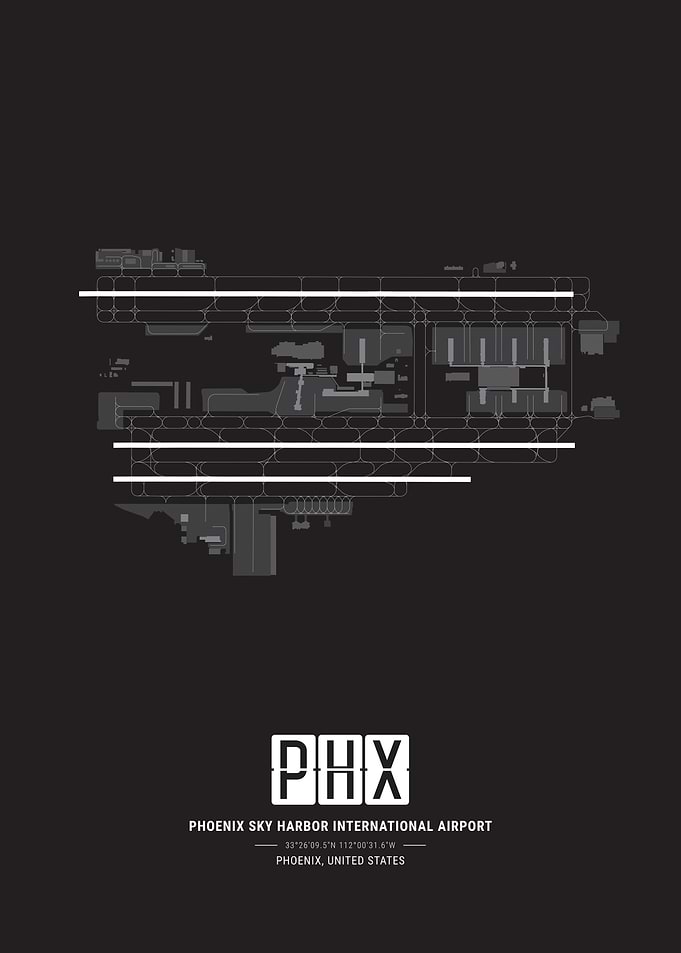 Phoenix Sky Harbor International Airport Map