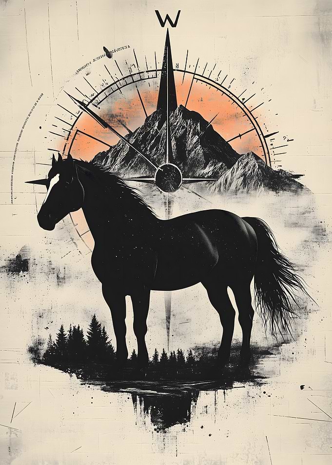 Black Horse Compass