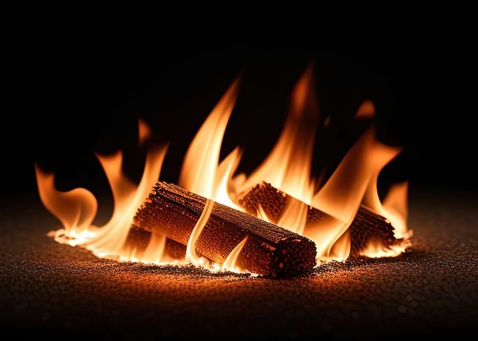 Burning Firewood