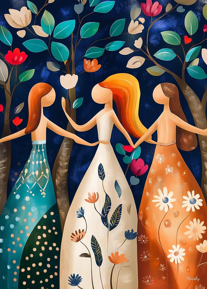 Abstract Spring: Whimsical Reimagined Art