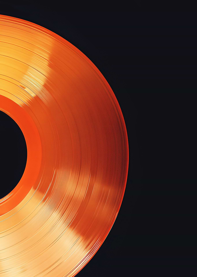 Orange Vinyl Record