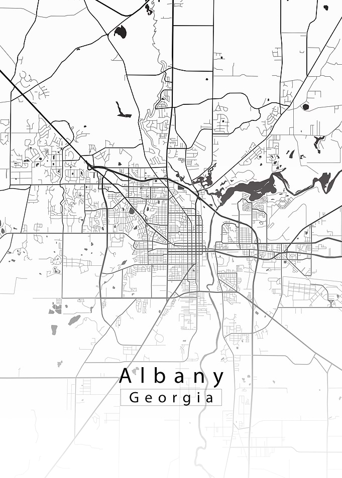 Albany Georgia City Map