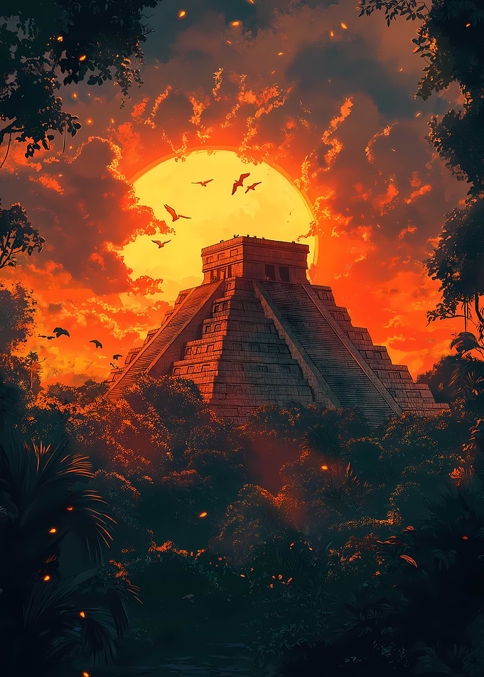 Chicken Itza Sunset