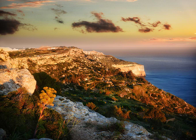 Dingli cliffs at sunset in Malta - Landscape photo