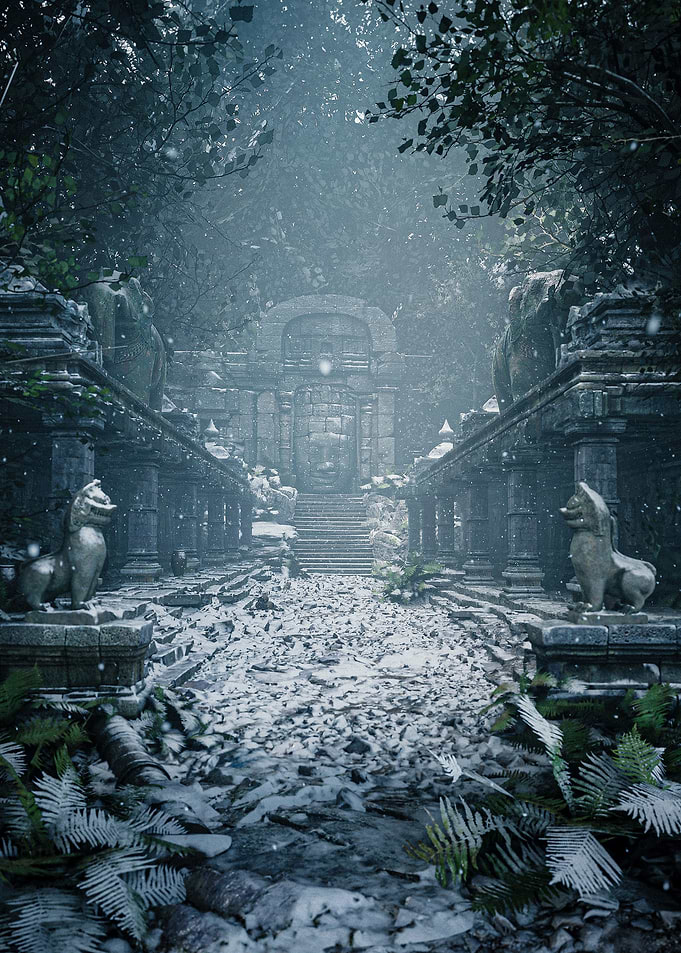 Snowy Temple Ruins