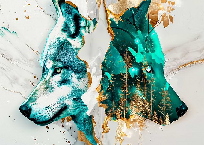 Wolf Forest Portrait