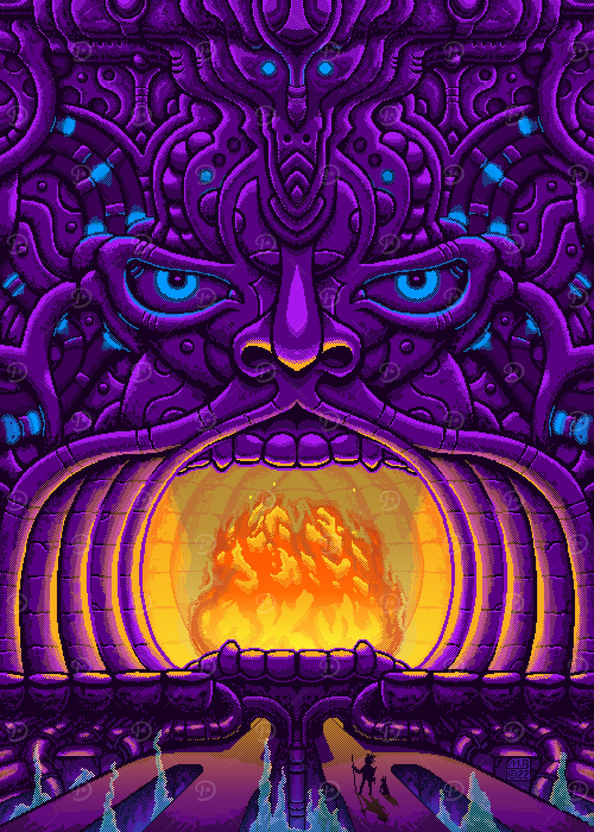 Pixel Art - At The Mouth Of The Great Forge
