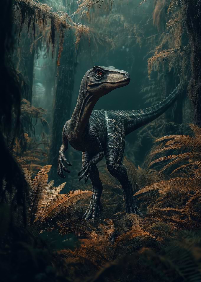 Velociraptor in the Jungle