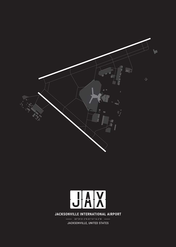 Jacksonville Airport Map