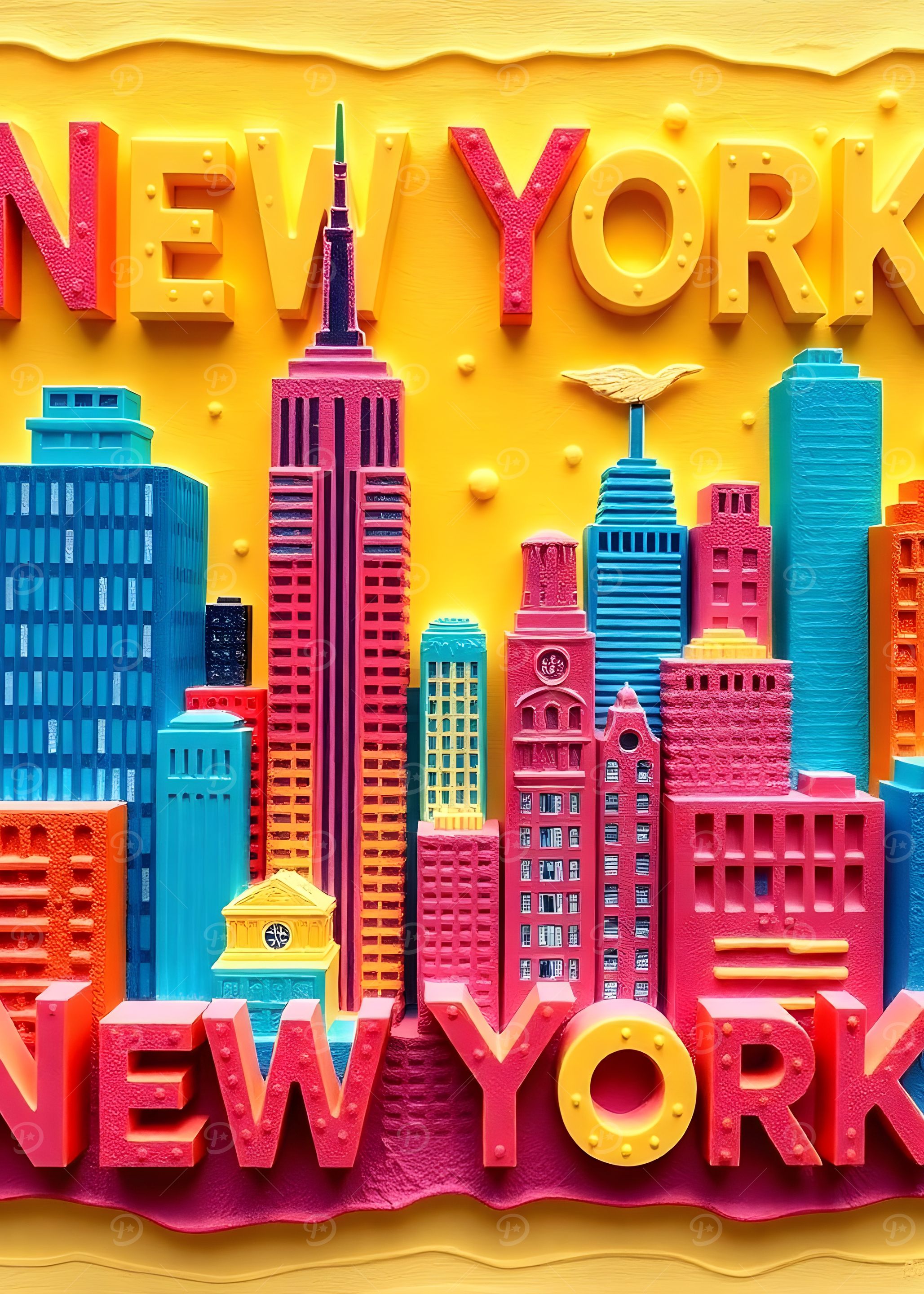 New York City Skyline Art