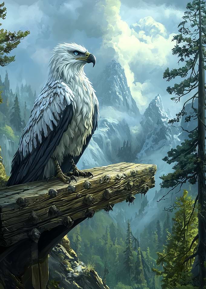 Eagle on Mountaintop