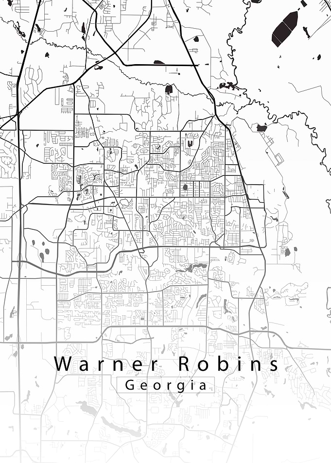 Warner Robins Georgia Map