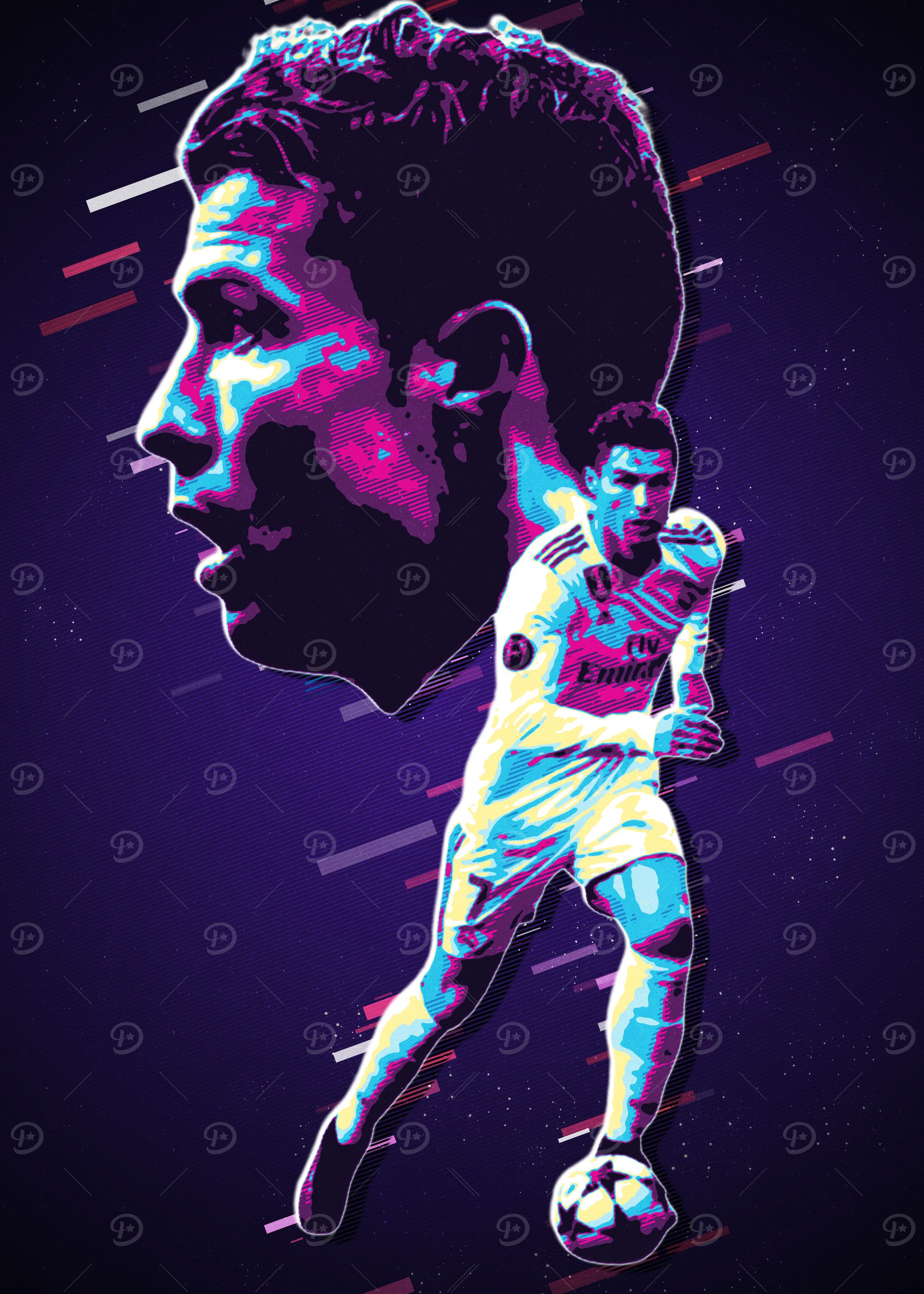 Cristiano Ronaldo Retro Art