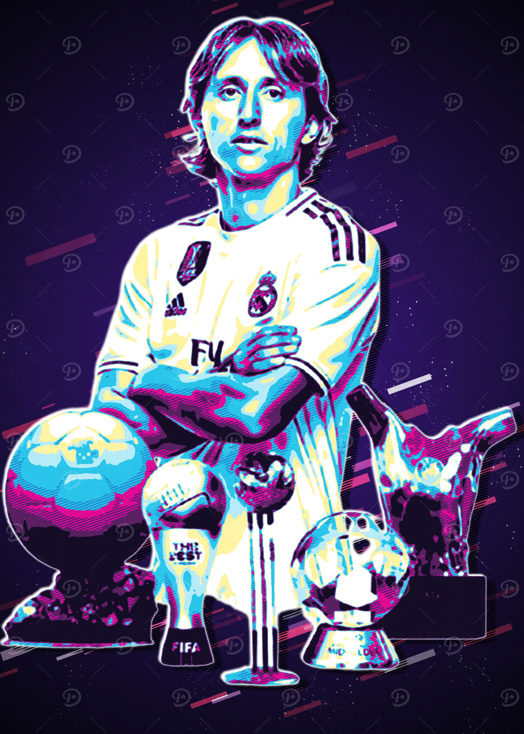 Luka Modric Football Poster