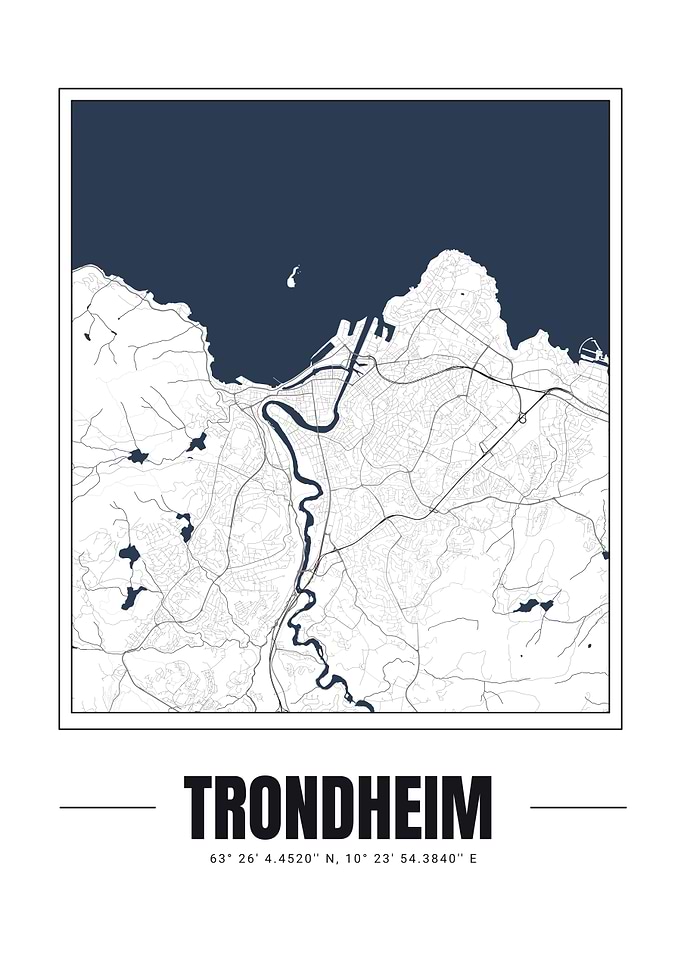 Trondheim City Map