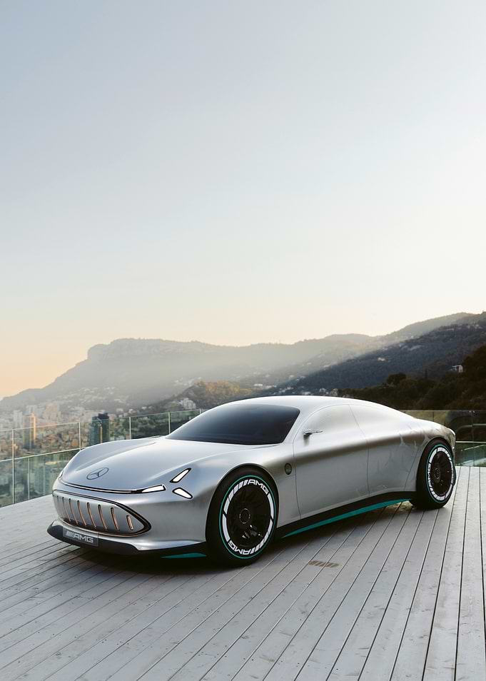 Silver Mercedes Concept Car