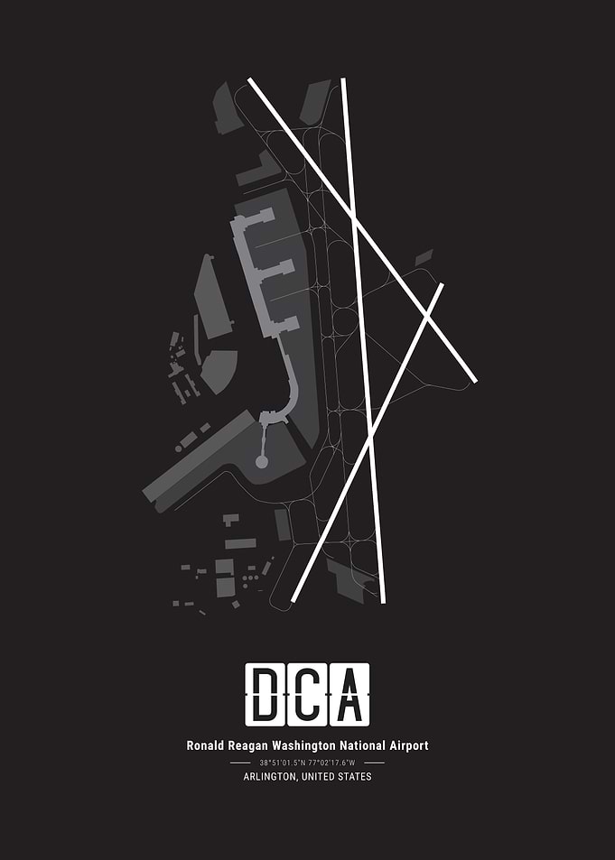 Reagan Washington National Airport Map