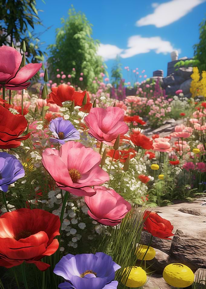 Floral Garden Path