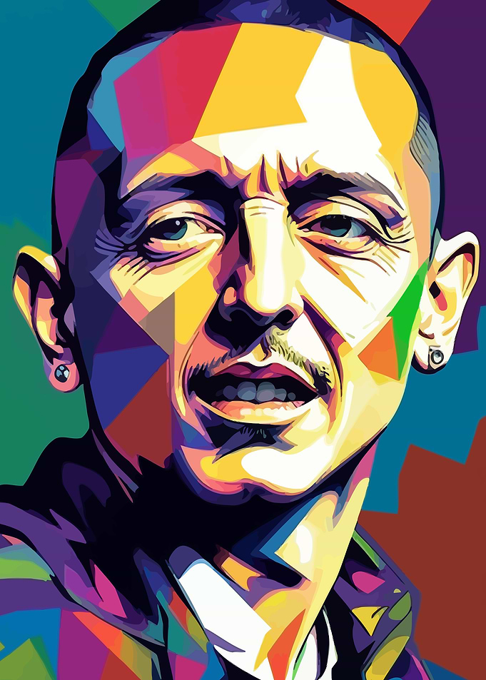 Musician Singer WPAP Portrait