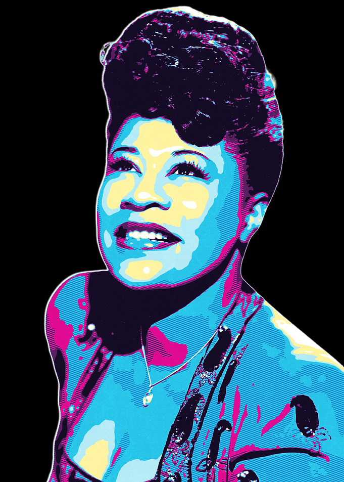 Ella Fitzgerald Retro Art