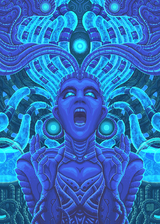 Pixel Art - The Liquid Scream