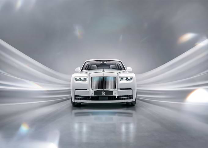 White Rolls Royce Phantom