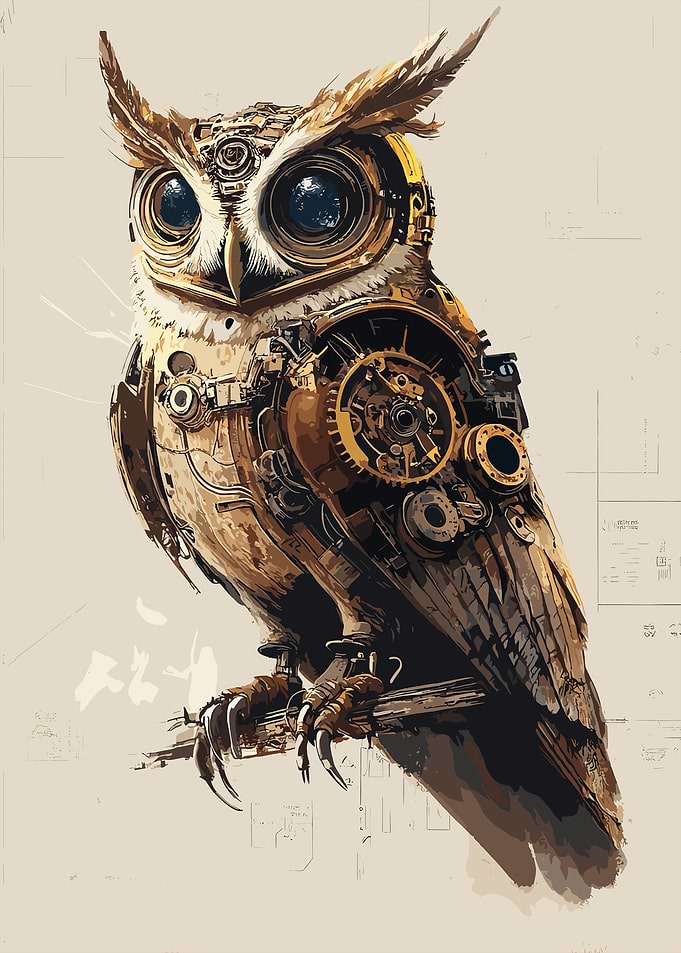 Steampunk Owl