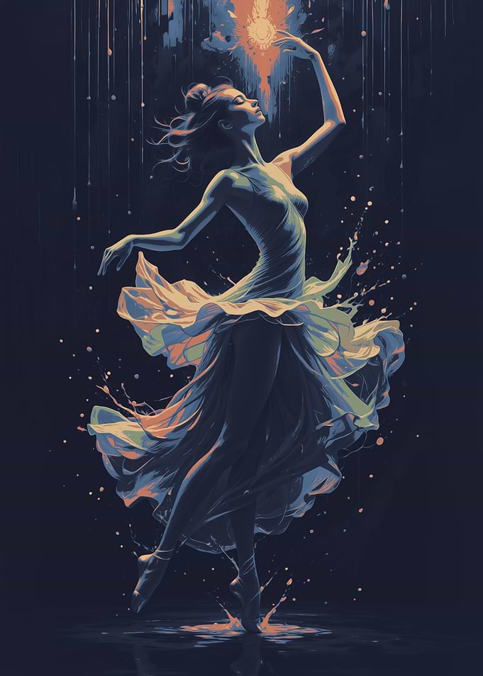 Woman Dancing in Rain