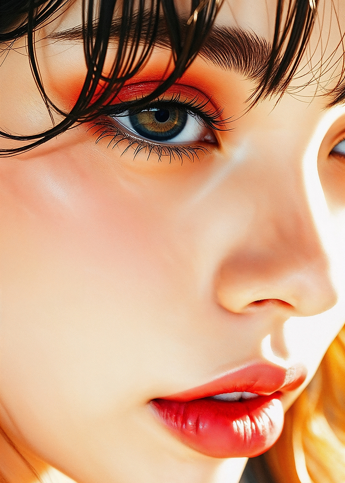 Beautiful Asian Woman Face 01