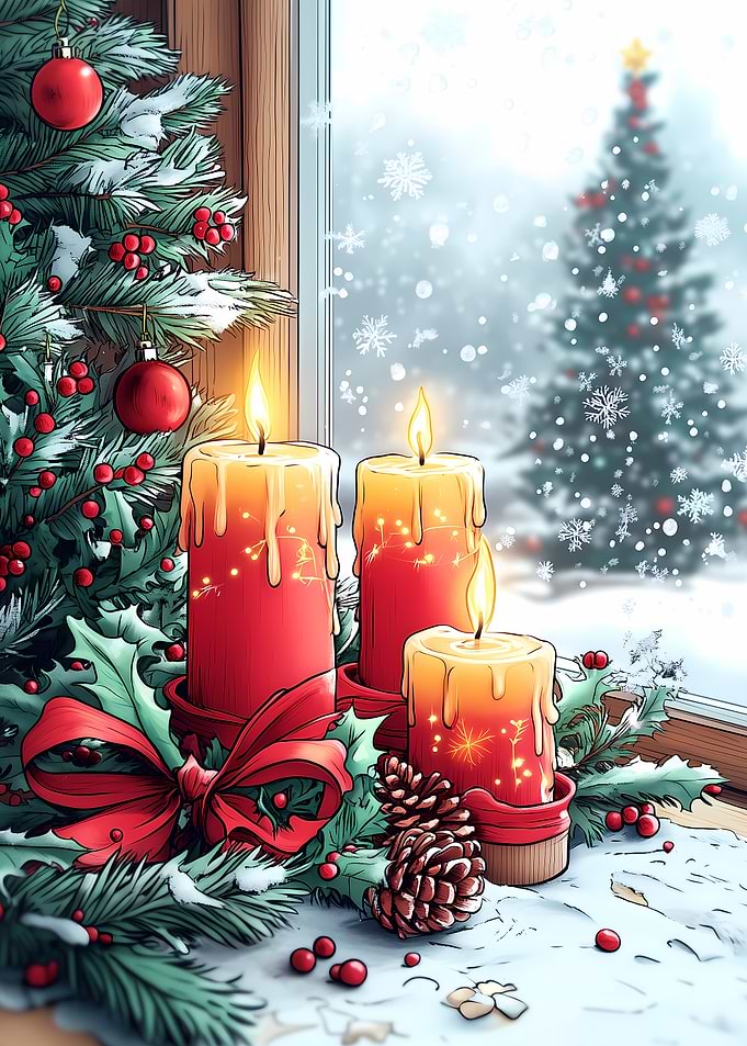 Christmas Windowsill Funny