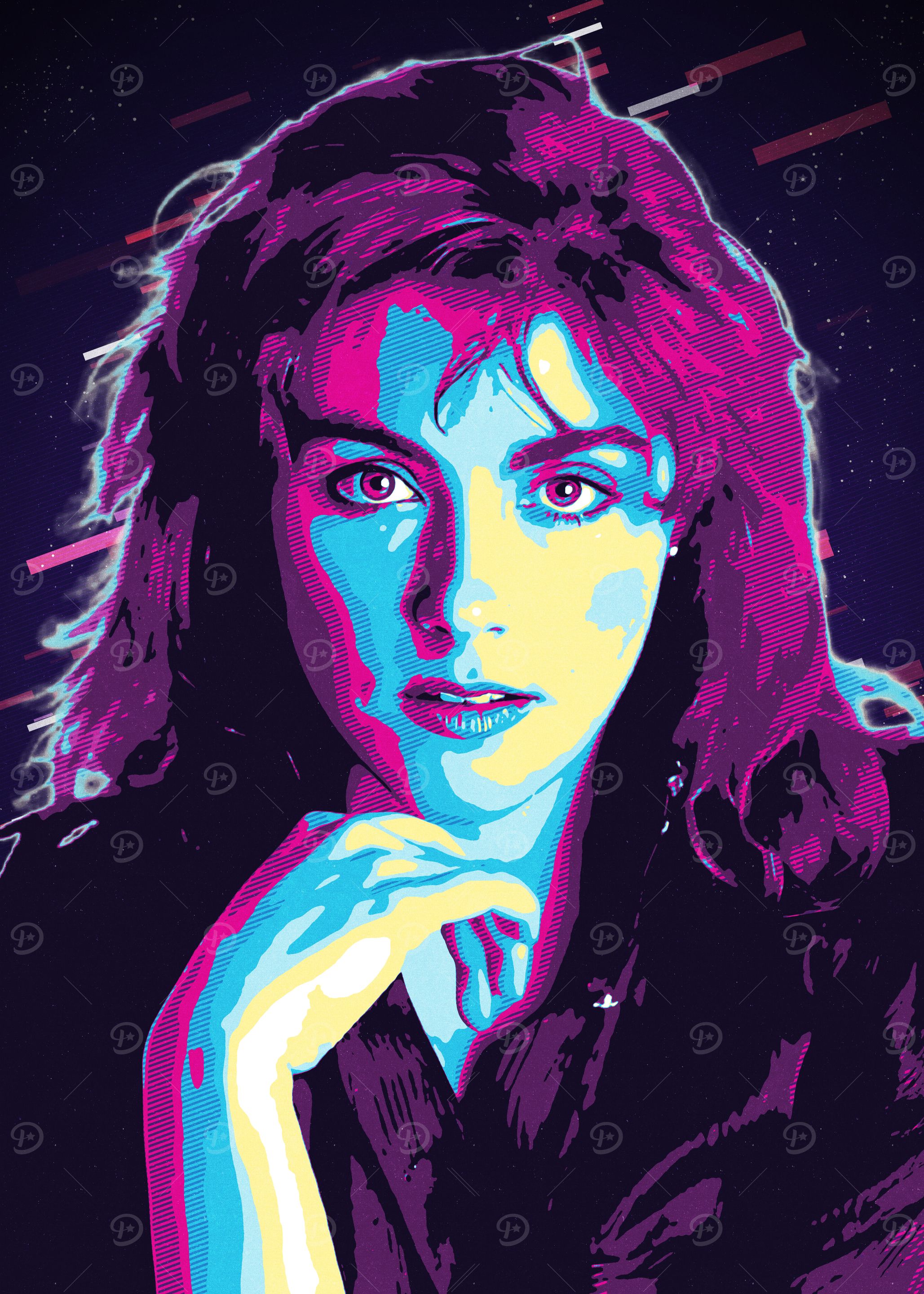 Laura Branigan Retro Art