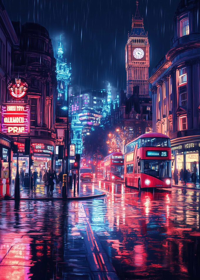 Rainy London Night