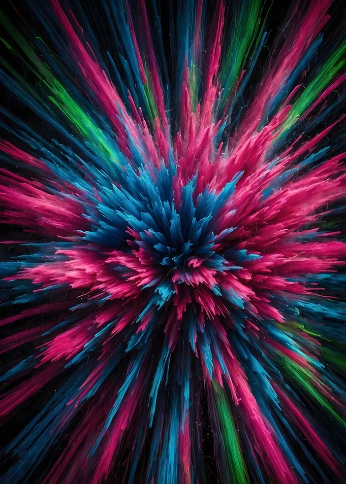 Abstract Color Explosion
