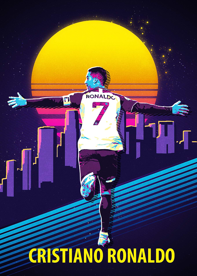 Ronaldo Retro Art
