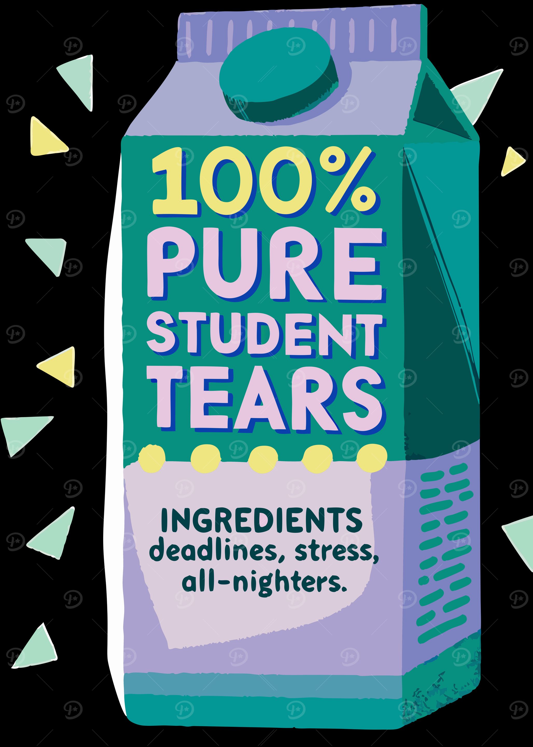 100% Pure Student Tears - Funny Academic