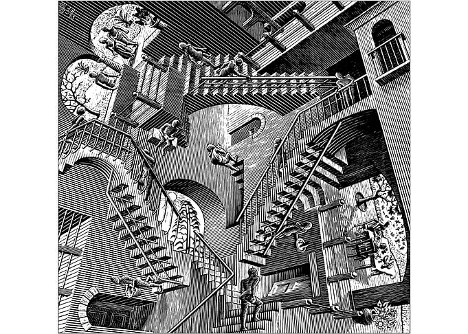 Escher-Inspired Impossible Stairs