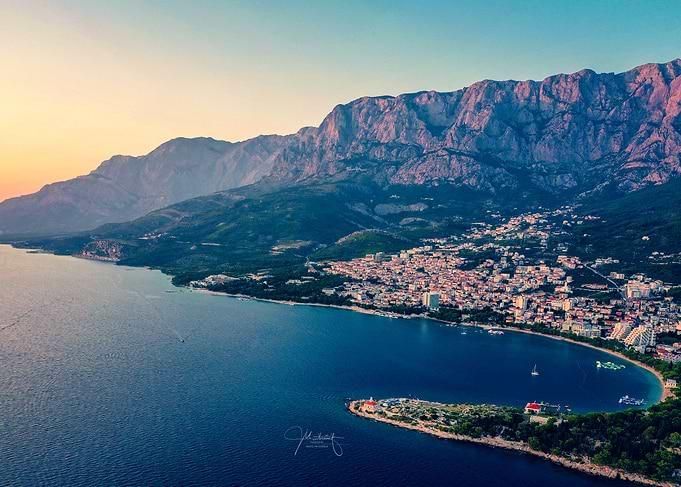 Coastal Town at Sunset - Makarska