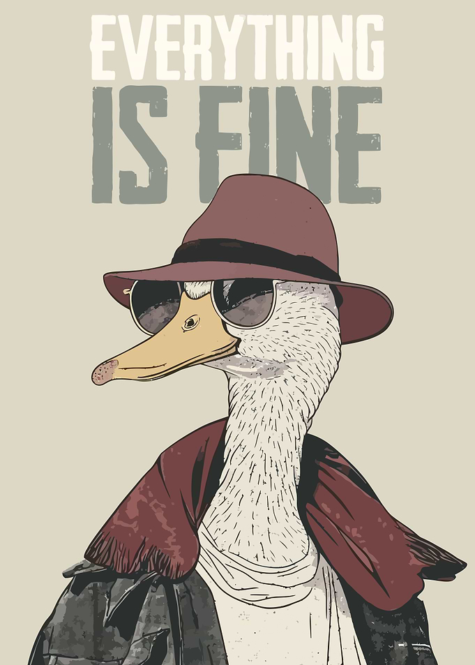 Cool Goose Illustration