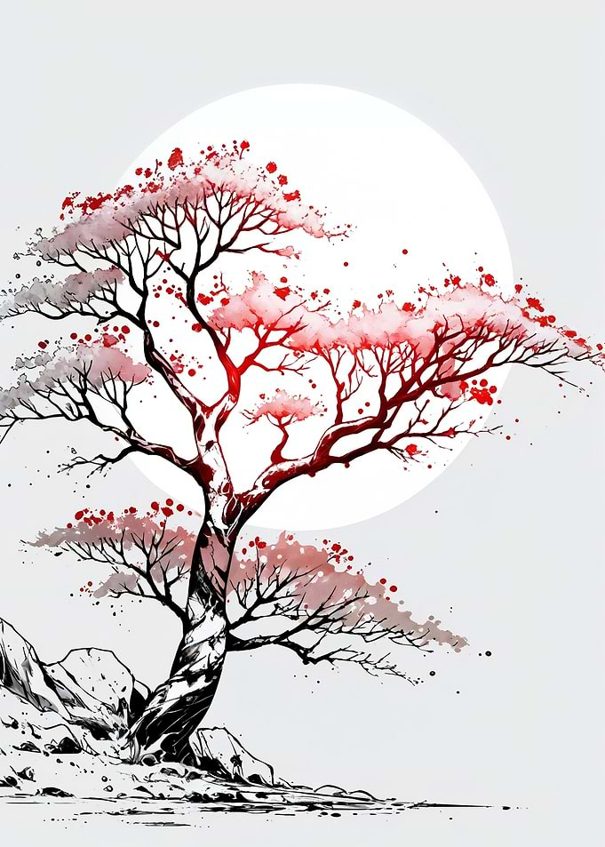 Cherry Blossom Tree Art