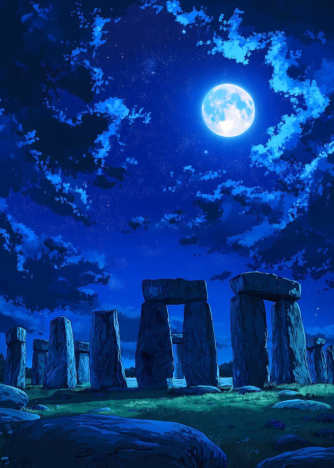Stonehenge Night Sky