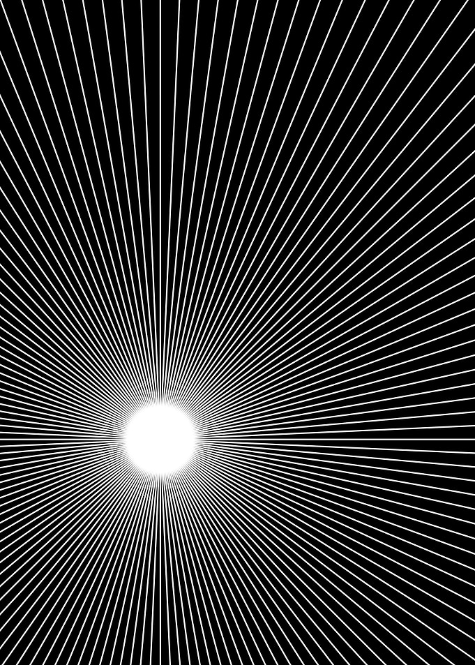 Minimalist Sunburst Triptych – Morning