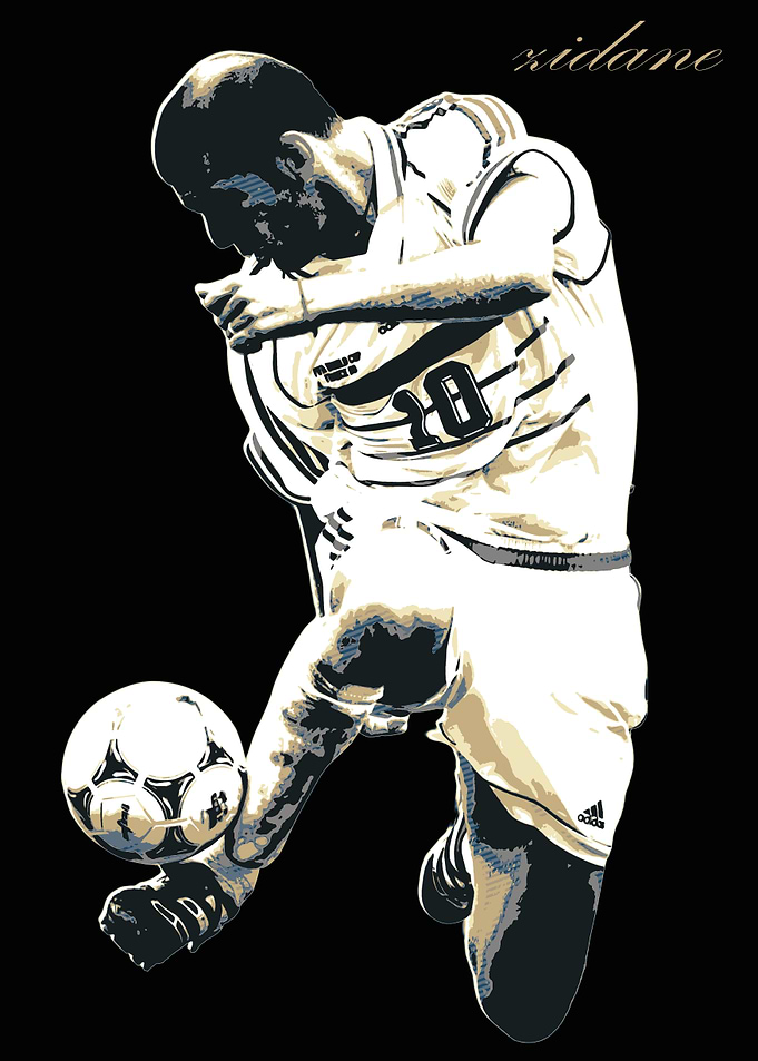 Zidane Football Art